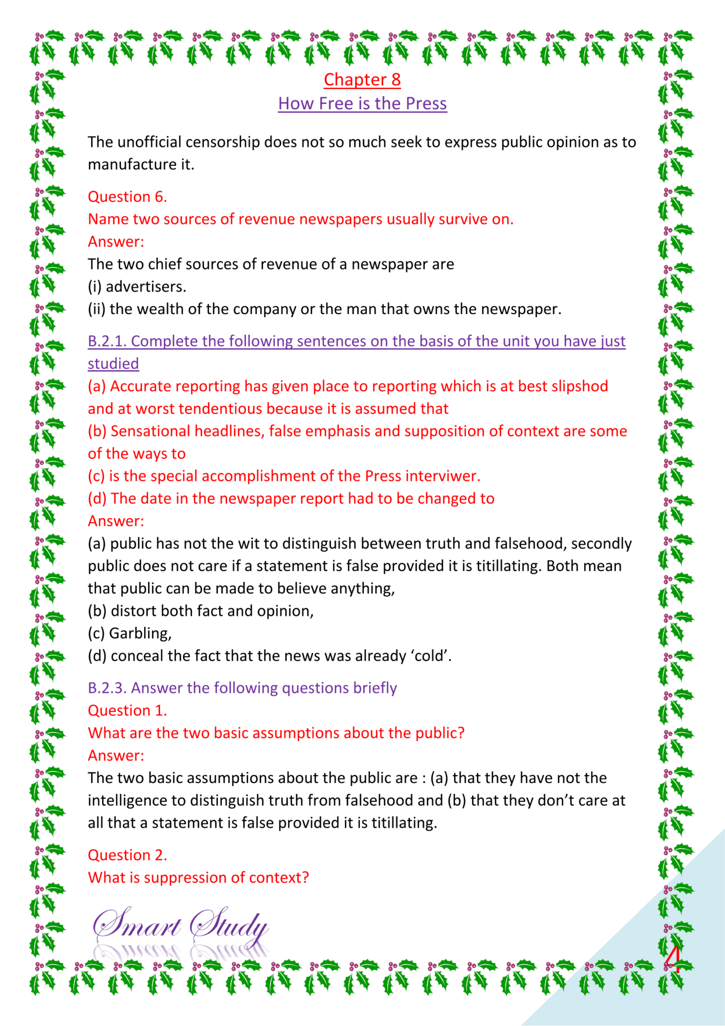 Class 12th English Book Solutions Bihar Board Chapter 8 How Free Is Class 12th english book solutions bihar board chapter 8 how free is